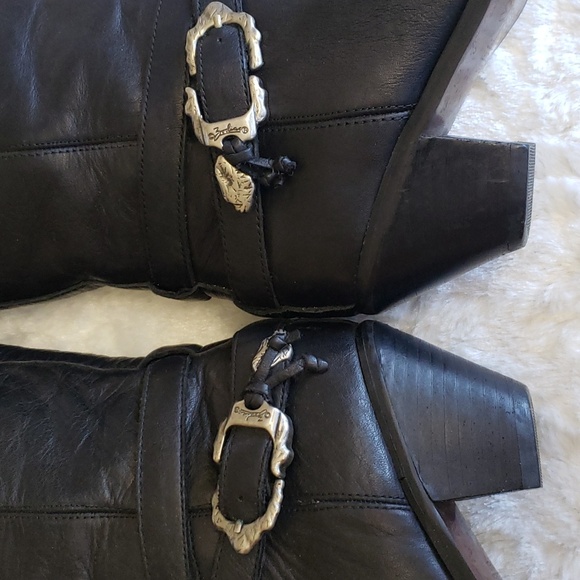 Zodiac Buckley Western Boots Black Leather Upper Women's Size 8M - Picture 8 of 16